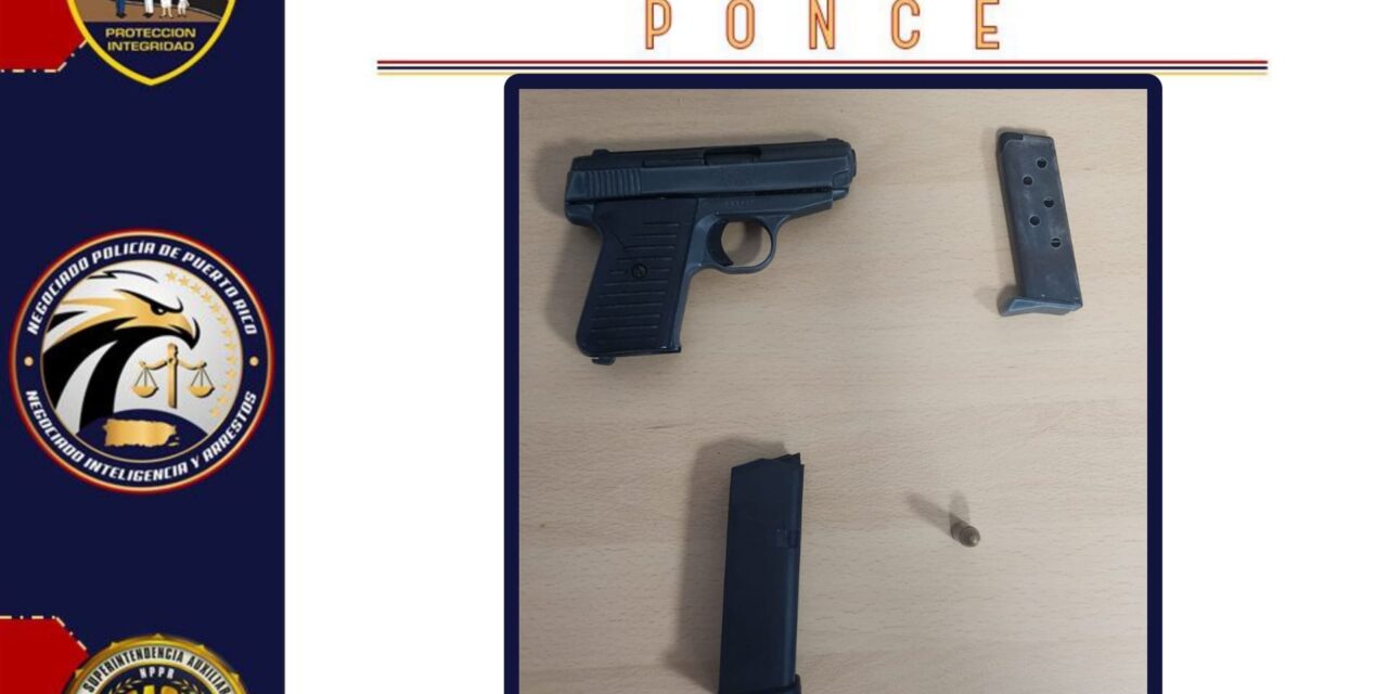 Arrestan a joven en Ponce por posesión ilegal de armas y vehículo ocupado