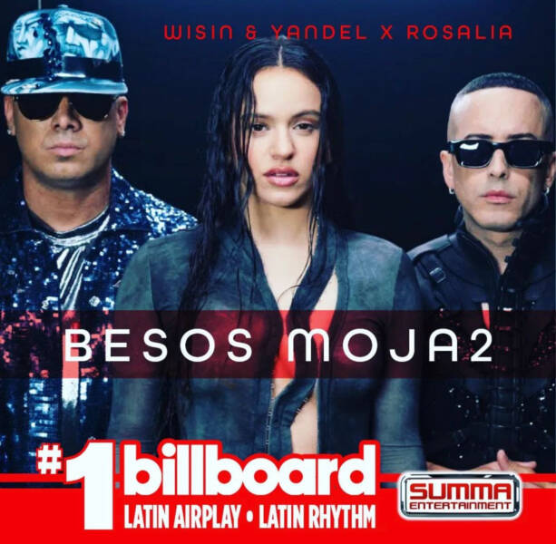 Wisin y Yandel con la Rosalía "Besos Moja2"