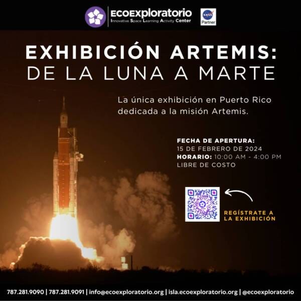 Visual Exhibición Artemis De la Luna a Marte del EcoExploratorio