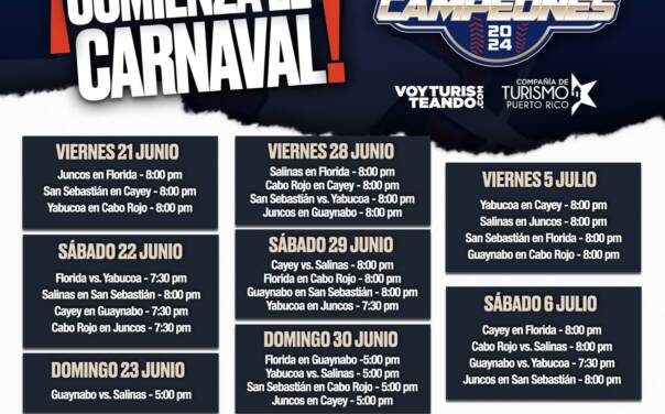 Listo el calendario del Carnaval de Campeones del Béisbol Doble A