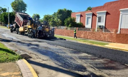 En su punto culminante la repavimentación en el Res. Padre Nazario y Urb. Villa del Rio