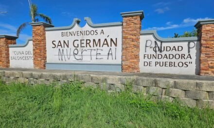 Vandalizan propiedad pública del Municipio de San Germán con mensaje de odio hacia el PNP