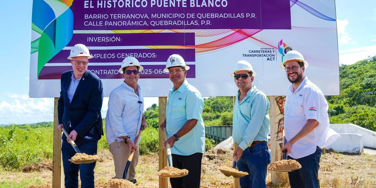 Gobernador Pierluisi Inicia la Reconstrucción del Puente Blanco en Quebradillas