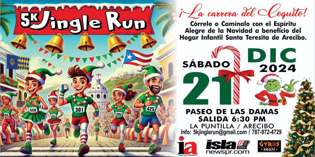 Celebran en Arecibo el 5k Jingle Run: La carrera del Coquito