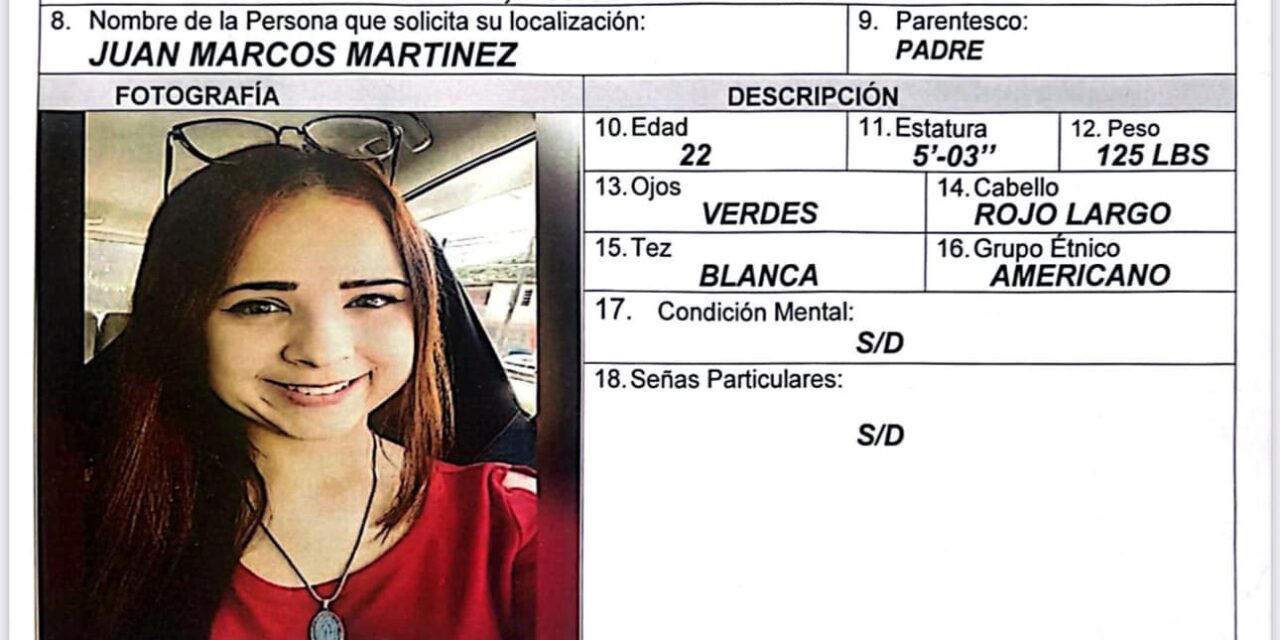 Activan Alerta Rosa por jóven desaparecida en Ponce