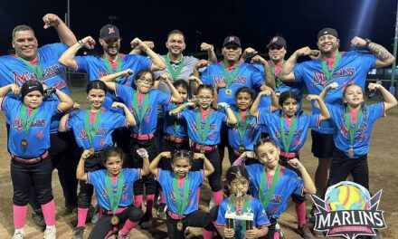 Peñuelas Marlins campeonas de la Liga de Softball Infantil Gino Vega