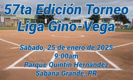 Sabana Grande inicia la 57ª edición del Torneo de la Liga Gino-Vega este sábado