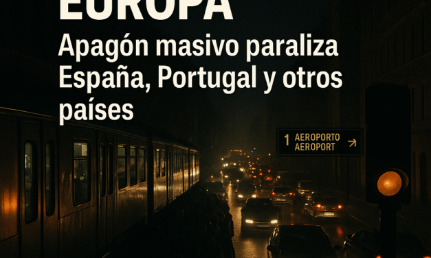 Apagón masivo paraliza parte de Europa