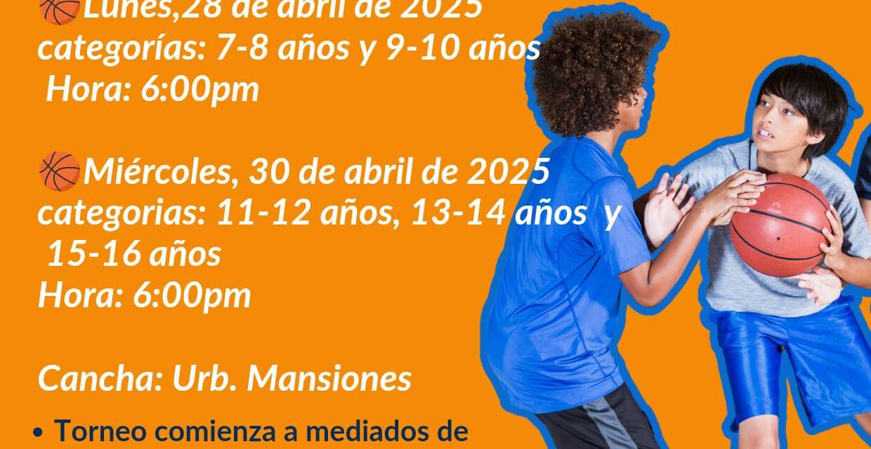 Sabana Grande convoca a clínicas para su Torneo de Baloncesto Infantil
