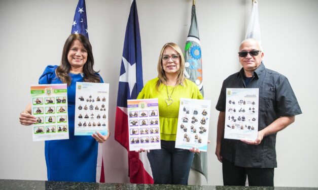 Rehabilitación Vocacional promueve inclusión con afiches educativos en lenguaje de Señas sobre emergencias