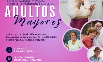 Procuradora de las Mujeres invita al tercer Taller de Sensibilización y Acción contra la Violencia en Adultos Mayores