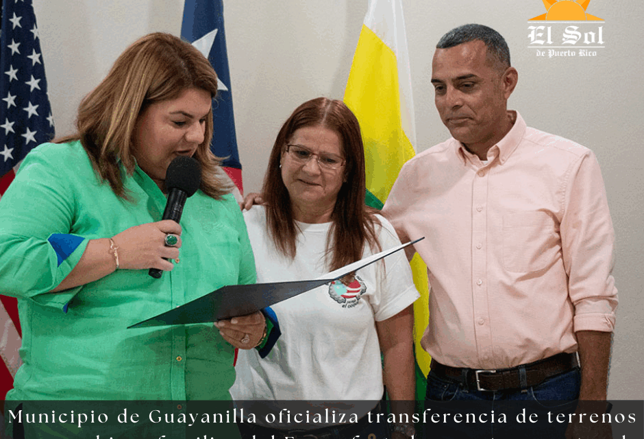 Oficializan transferencia de terrenos para reubicar familias afectadas por terremotos en Guayanilla