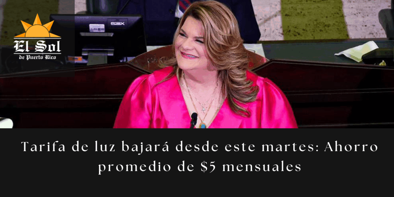 Tarifa de luz bajará desde este martes: Ahorro promedio de $5 mensuales