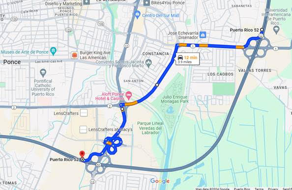 ACT anuncia cierres temporales en la PR-52 en Ponce por trabajos de rehabilitación de pavimento