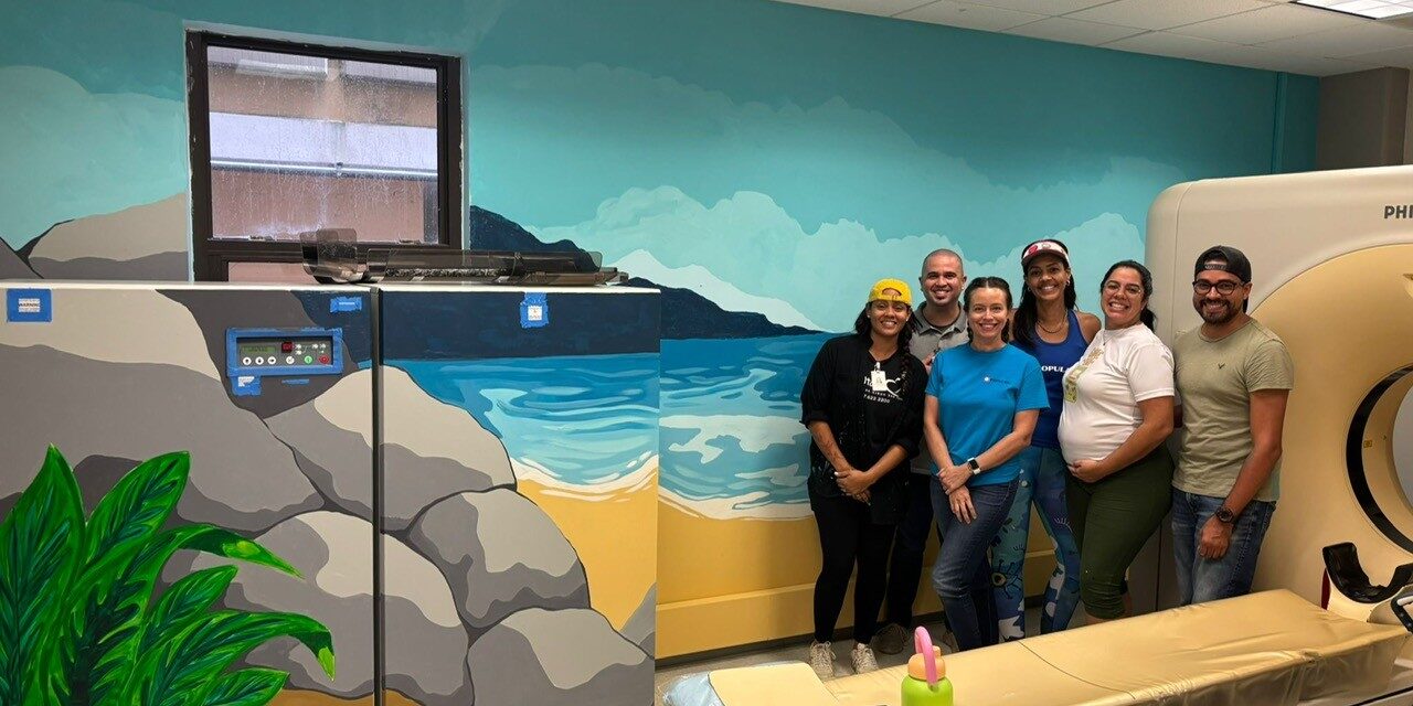 Mural costero llena de calma el Centro de Imágenes del Puerto Rico Children’s Hospital