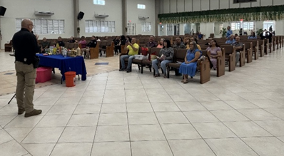 Cuerpo de Capellanes de la Policía y Cruz Roja realizan ejercicio de preparación ante catástrofes en Utuado