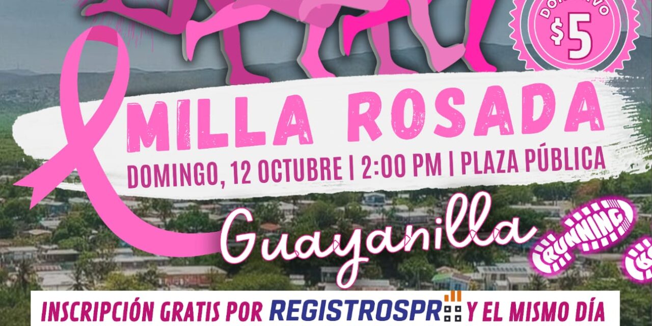 Guayanilla celebra este fin de semana la 3ra Edición de la Milla Rosada