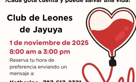 Club de Leones de Jayuya invita a su tradicional donación de sangre bajo la campaña “Cada gota cuenta y puede salvar una vida”
