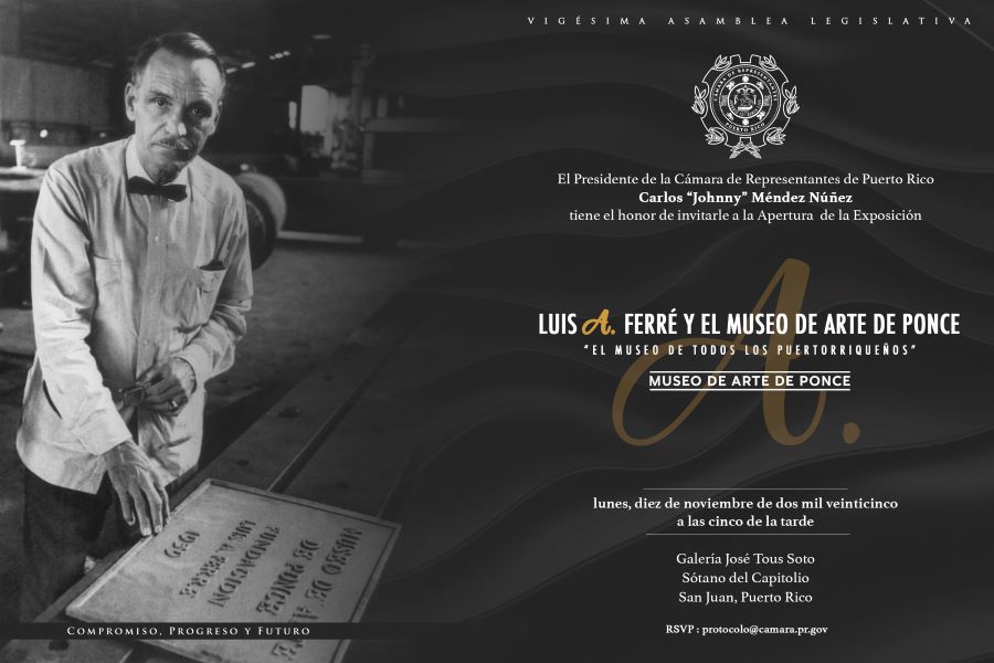 Presentan histórica exhibición fotográfica sobre legado de Luis A. Ferré y la fundación del Museo de Arte de Ponce