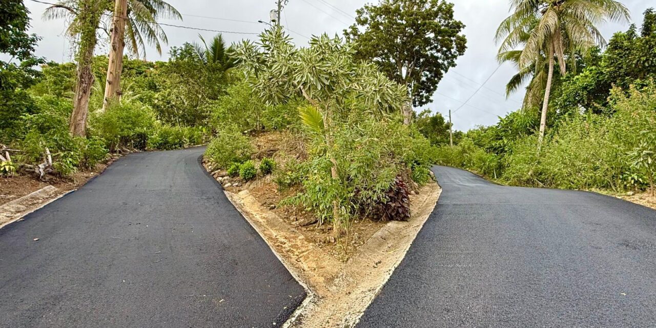 Avanzan los trabajos de repavimentación en el camino Los Ramos, barrio Vegas de Yauco