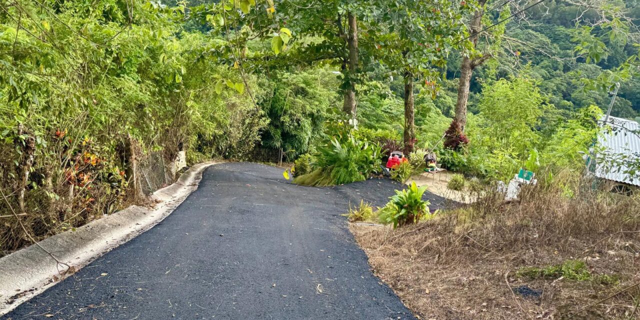Avanzan los trabajos de repavimentación en el camino Los Ramos, barrio Vegas de Yauco