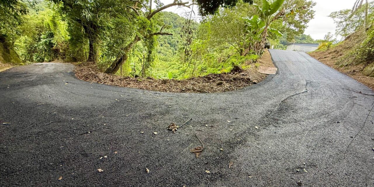 Avanzan los trabajos de repavimentación en el camino Los Ramos, barrio Vegas de Yauco
