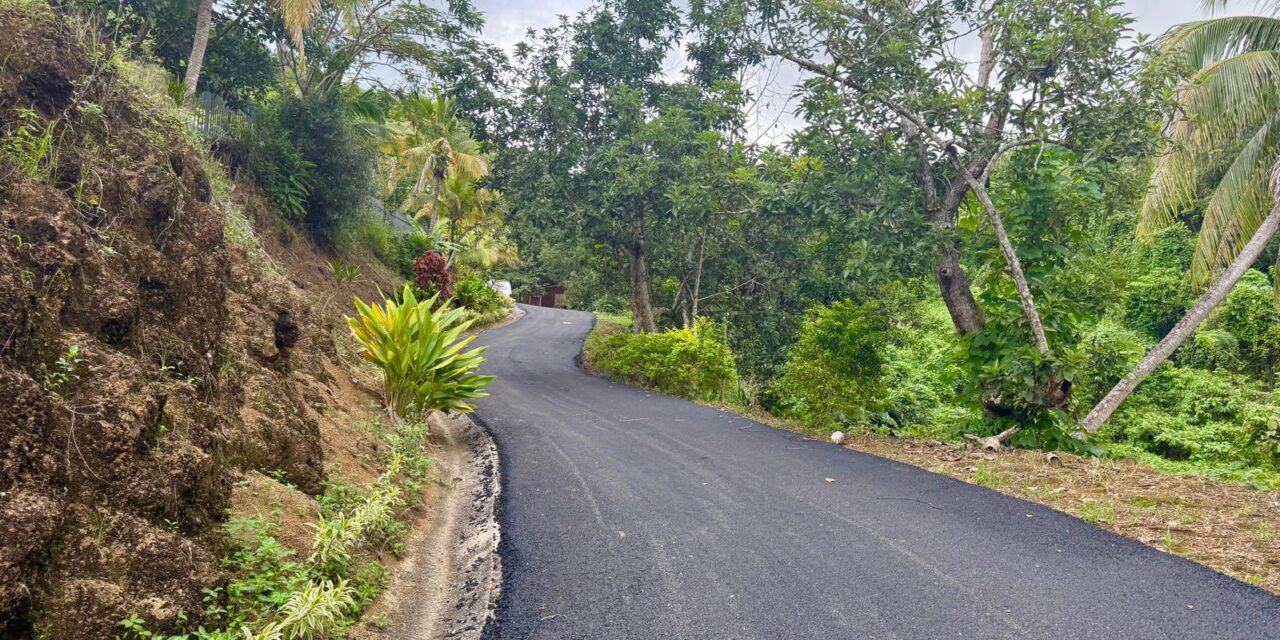 Avanzan los trabajos de repavimentación en el camino Los Ramos, barrio Vegas de Yauco
