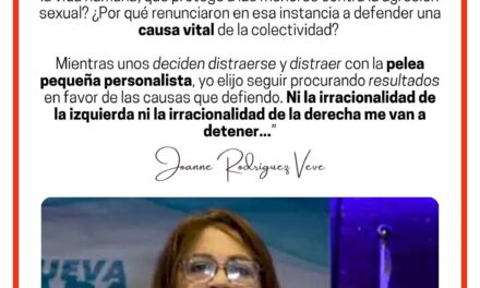 Sigue el tira y jala entre Rodríguez Veve y la presidenta de Proyecto Dignidad