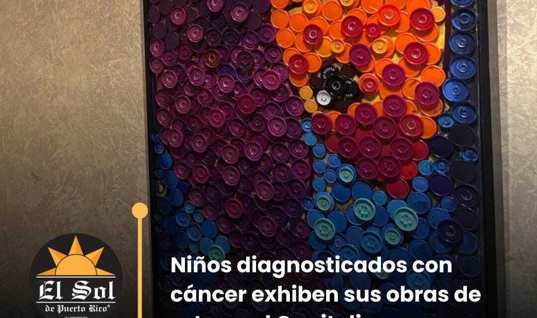 Niños diagnosticados con cáncer exhiben sus obras de arte en el Capitolio