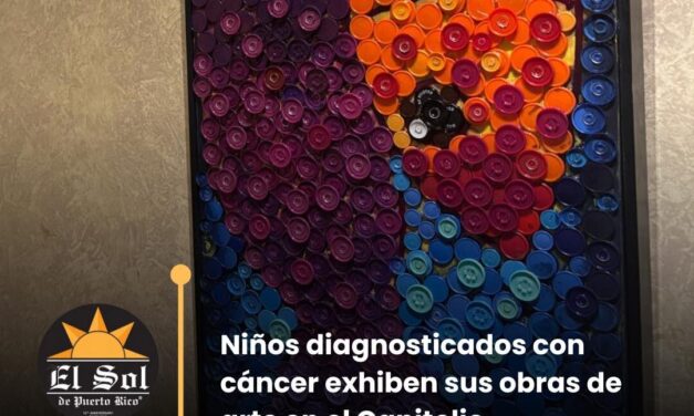 Niños diagnosticados con cáncer exhiben sus obras de arte en el Capitolio