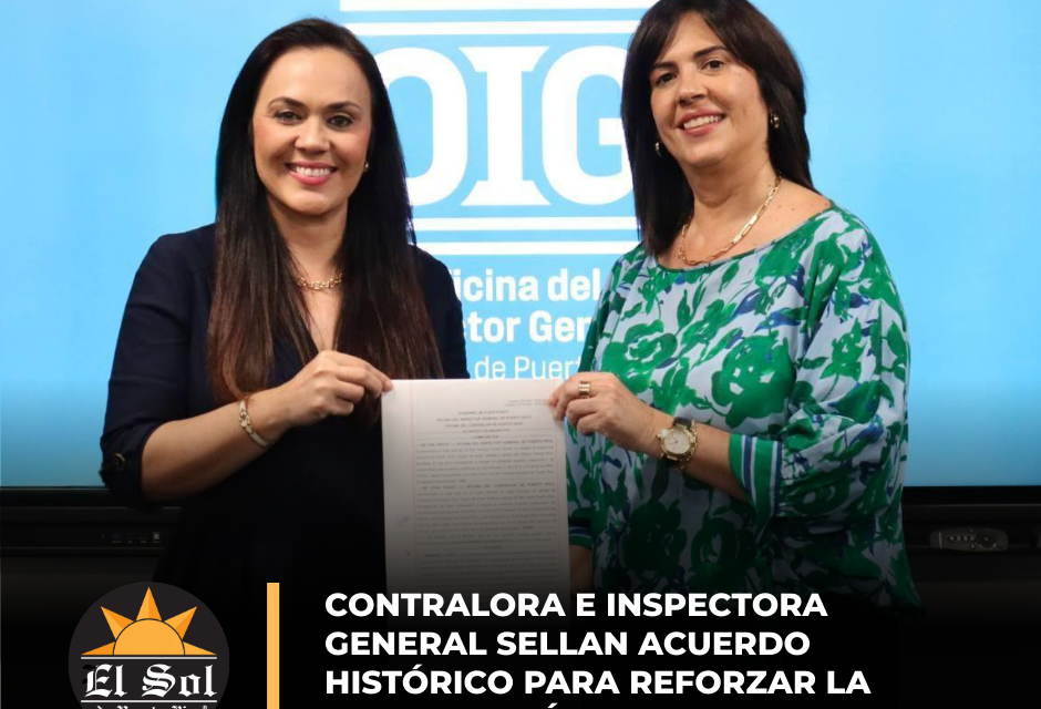 Contralora e Inspectora General sellan acuerdo histórico para reforzar la fiscalización y la transparencia