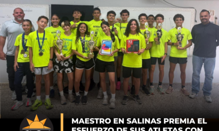 Maestro en Salinas premia el esfuerzo de sus atletas con incentivos tecnológicos