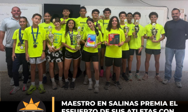 Maestro en Salinas premia el esfuerzo de sus atletas con incentivos tecnológicos