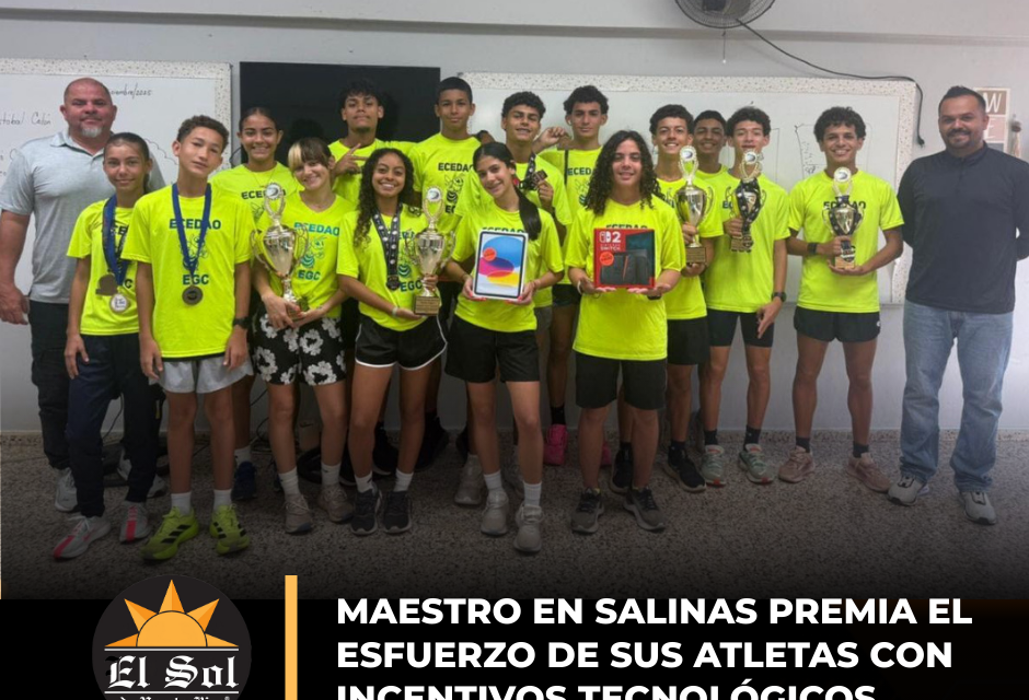 Maestro en Salinas premia el esfuerzo de sus atletas con incentivos tecnológicos