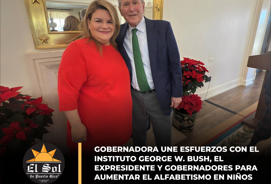 Gobernadora une esfuerzos con el Instituto George W. Bush, el expresidente y gobernadores para aumentar el alfabetismo en niños