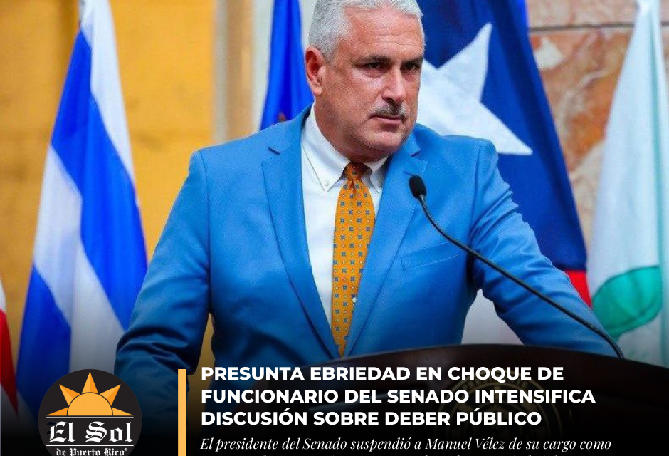 Presunta ebriedad en choque de funcionario del Senado intensifica discusión sobre deber público