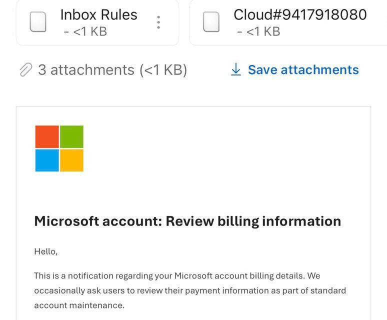DACO alerta sobre correos electrónicos fraudulentos con imagen de Microsoft