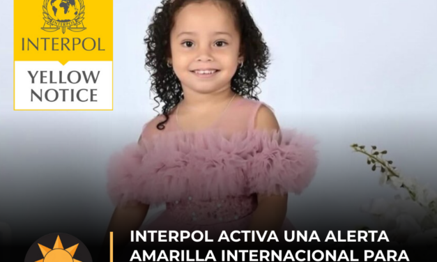 Interpol activa una alerta amarilla para localizar a niña desaparecida en República Dominicana