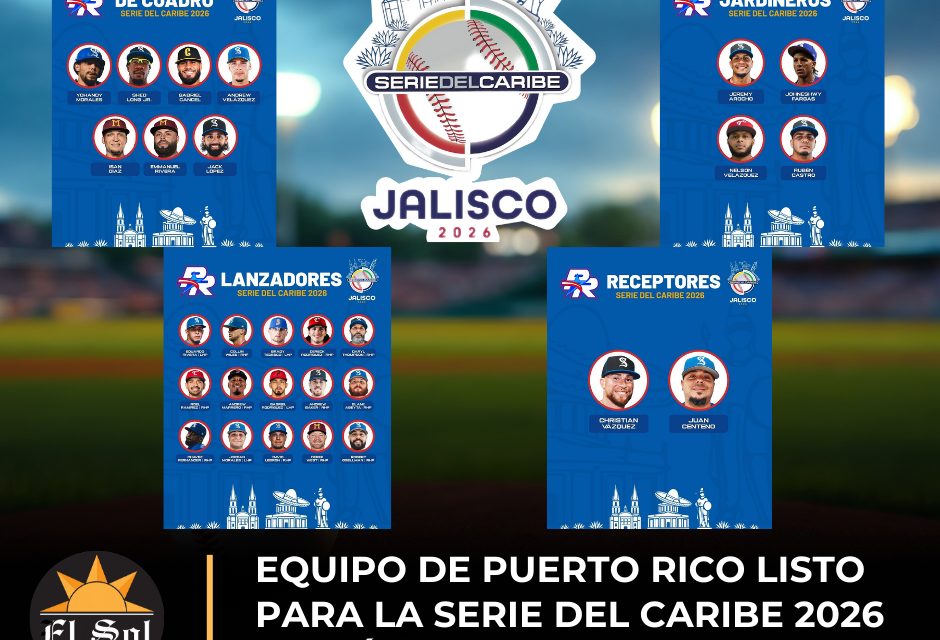Equipo de Puerto Rico listo para la Serie del Caribe 2026 en México