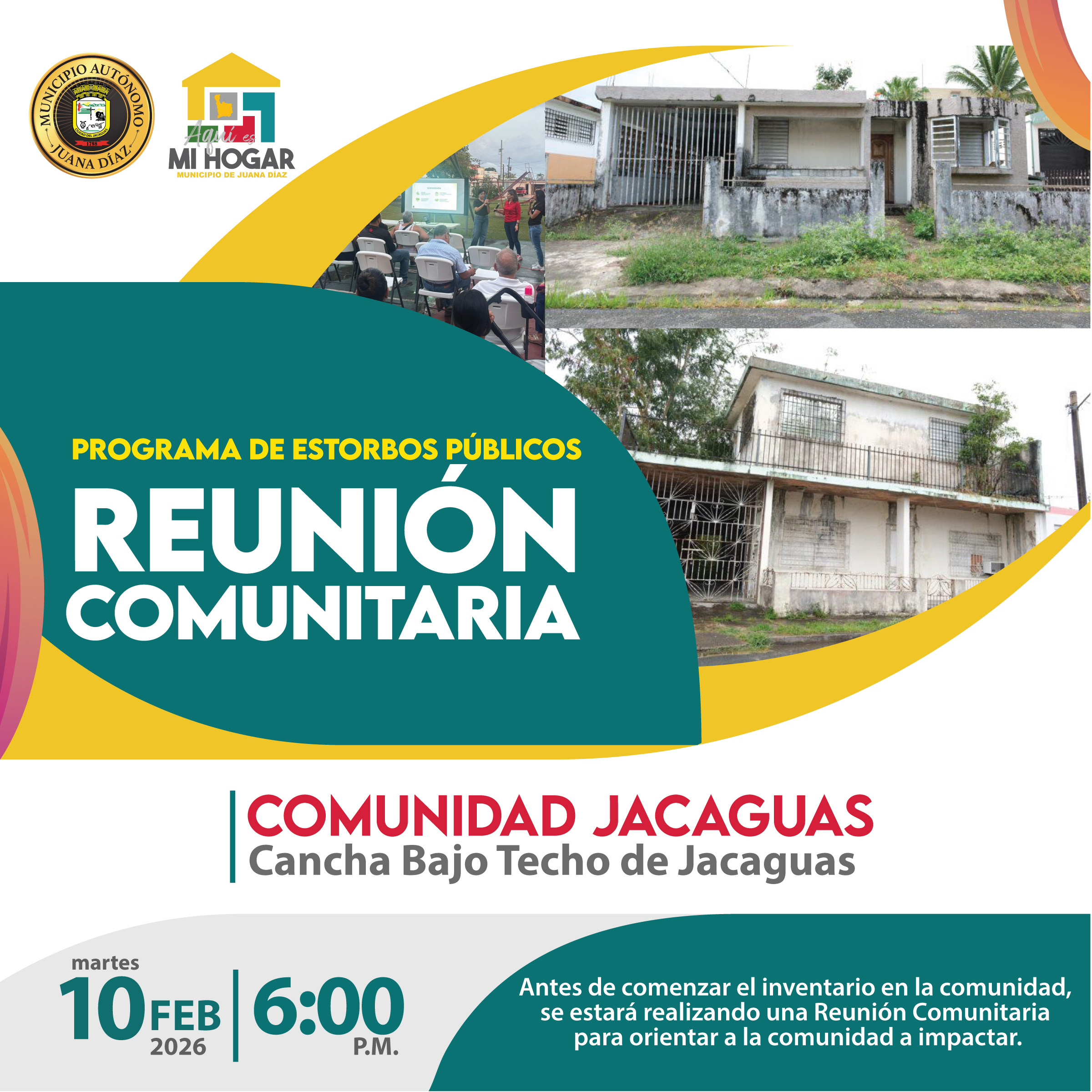 Juana Díaz convoca a reuniones comunitarias del programa “Aquí es mi Hogar”