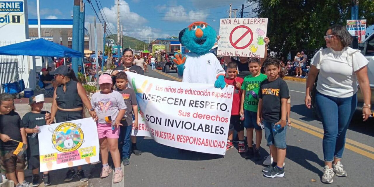 Alzan su voz contra el cierre de la Escuela Luis A. Ferré Aguayo en el Festival del Café en Yauco