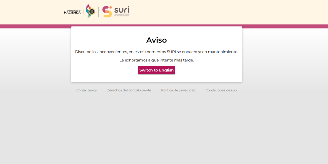 SURI presenta fallas mientras comienzan a reflejarse depósitos del alivio contributivo