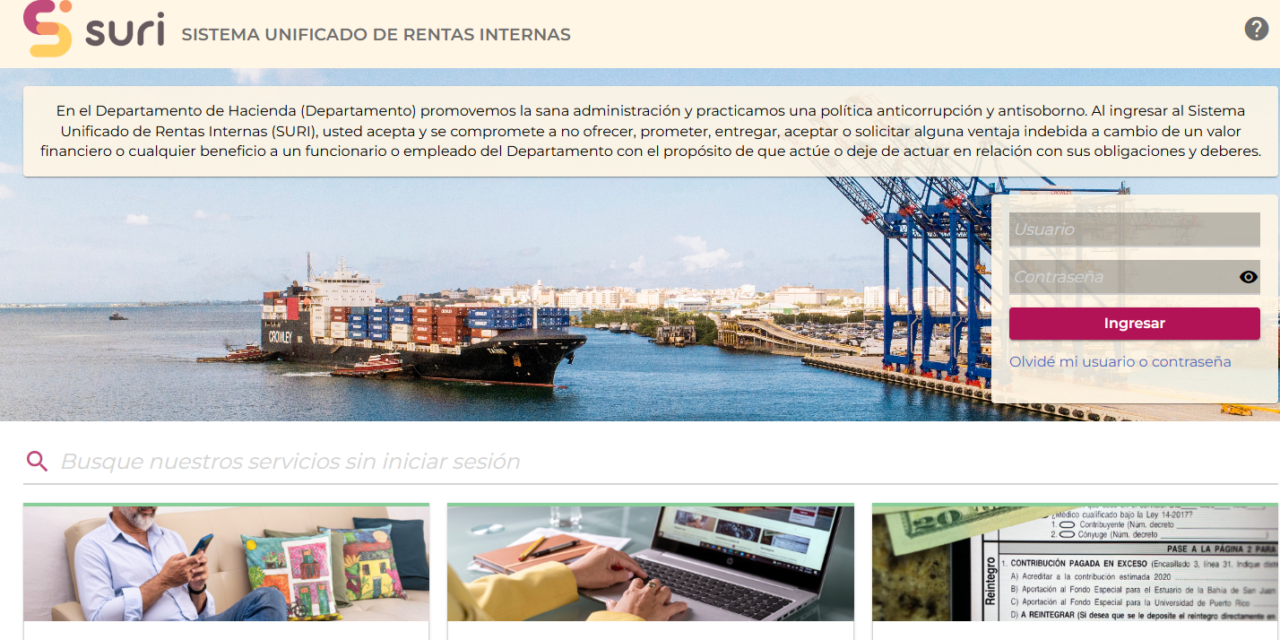 Hacienda y PRITS orientan sobre registro seguro en SURI para recibir el Cheque de Alivio Contributivo