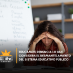 Educamos denuncia medidas del Departamento de Educación y defiende la escuela pública