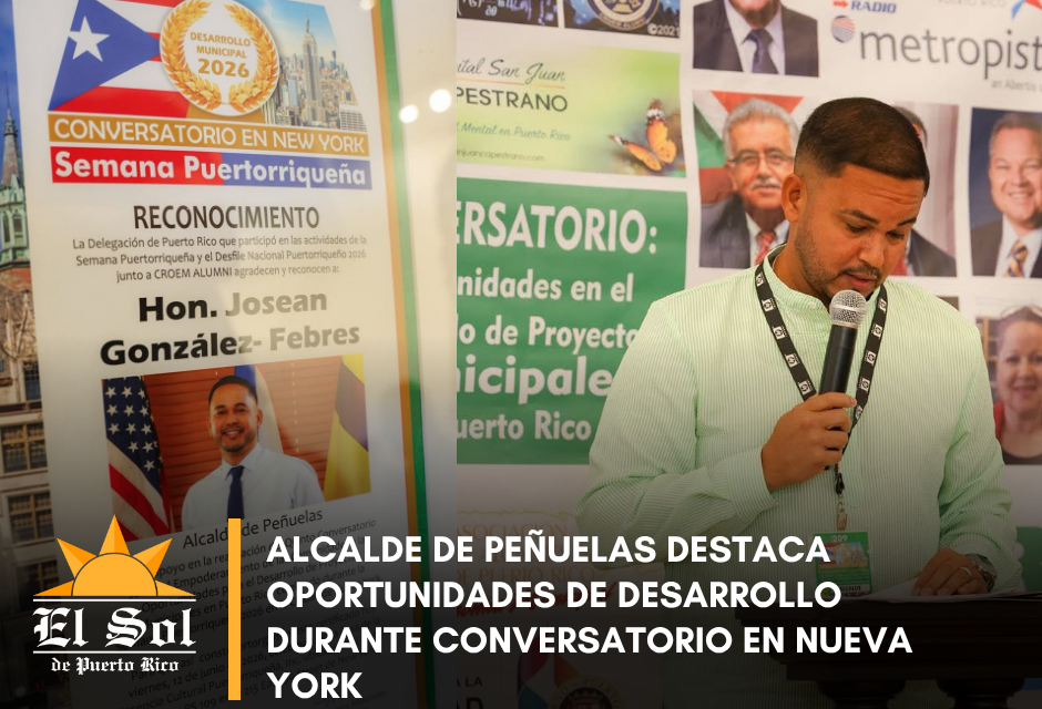Alcalde de Peñuelas destaca oportunidades de desarrollo durante conversatorio en Nueva York