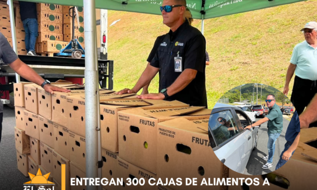 Entregan 300 cajas de alimentos a familias de Corozal