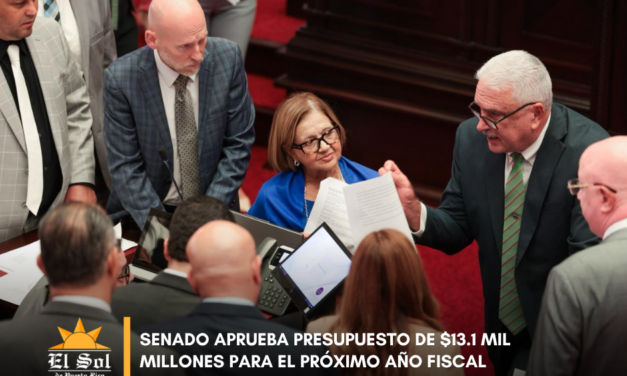 Senado aprueba presupuesto de $13.1 mil millones para el próximo año fiscal