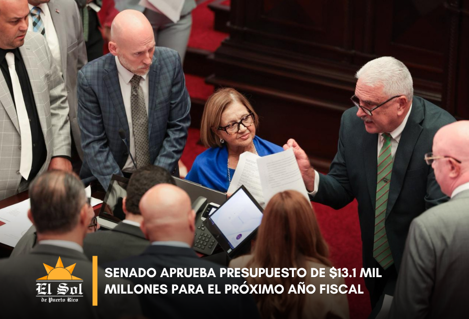 Senado aprueba presupuesto de $13.1 mil millones para el próximo año fiscal