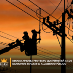 Senado aprueba proyecto que permitirá a los municipios reparar el alumbrado público