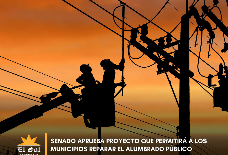 Senado aprueba proyecto que permitirá a los municipios reparar el alumbrado público